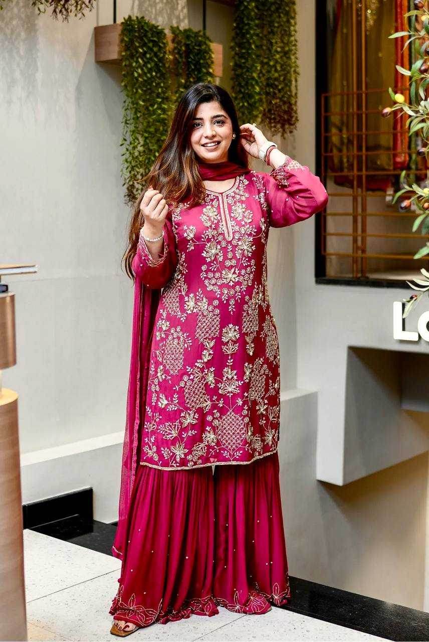 Georgette Embroidery Georgette Suit - MYLUXURY LANE ENTERPRISE